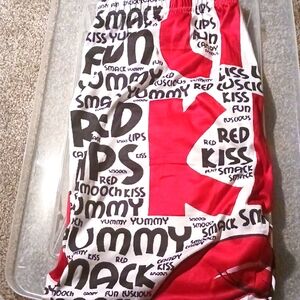 Leggings for Women (Red/White/Black) Print